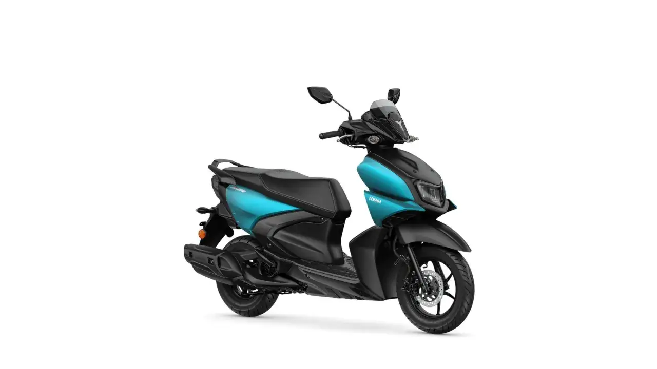 Scooter Yamaha Ray ZR azul turquesa y negro, lista para la aventura urbana.